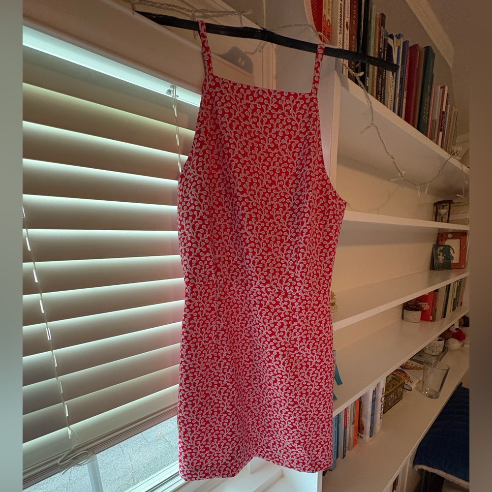Size 2 Women’s French Connection Red and White Halter Sundress